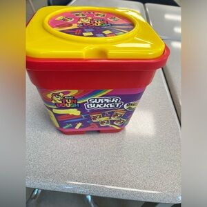 Playdough toys and storage pail
